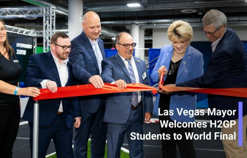 Las Vegas Mayor Welcomes H2GP Students to World Final